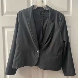 Worthington womens grey pant suit jacket